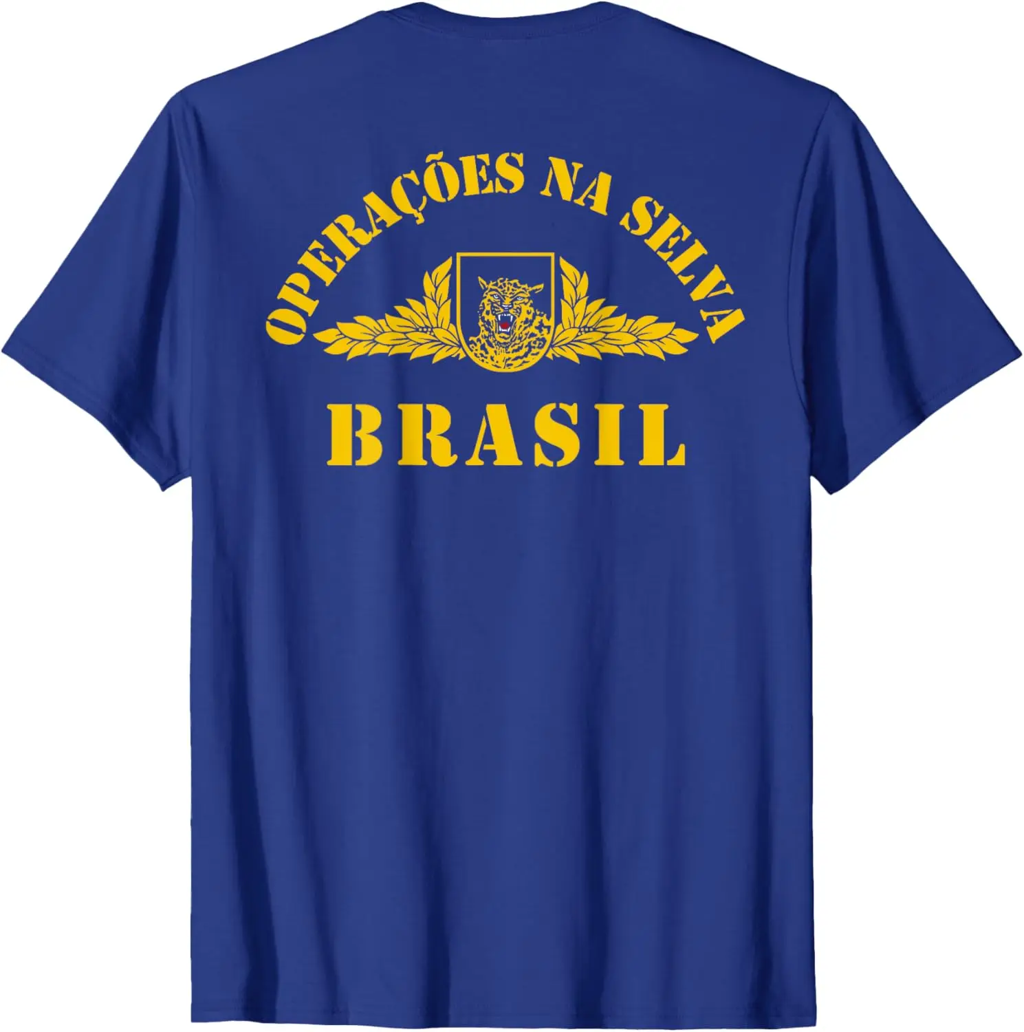 Brazilian Army CIGS Military Jungle Training Warfare Bope T-Shirt Short Sleeve Casual 100% Cotton Shirt