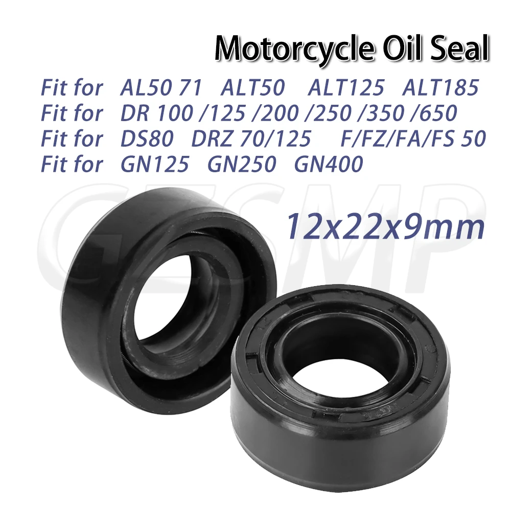 

2/4/10pcs Fit for SUZUKI ALT50 DR 100 125 200 250 GN125 GN250 GN400 DRZ70 DRZ125 12x22x9mm Gear Shift Shaft Oil Seal