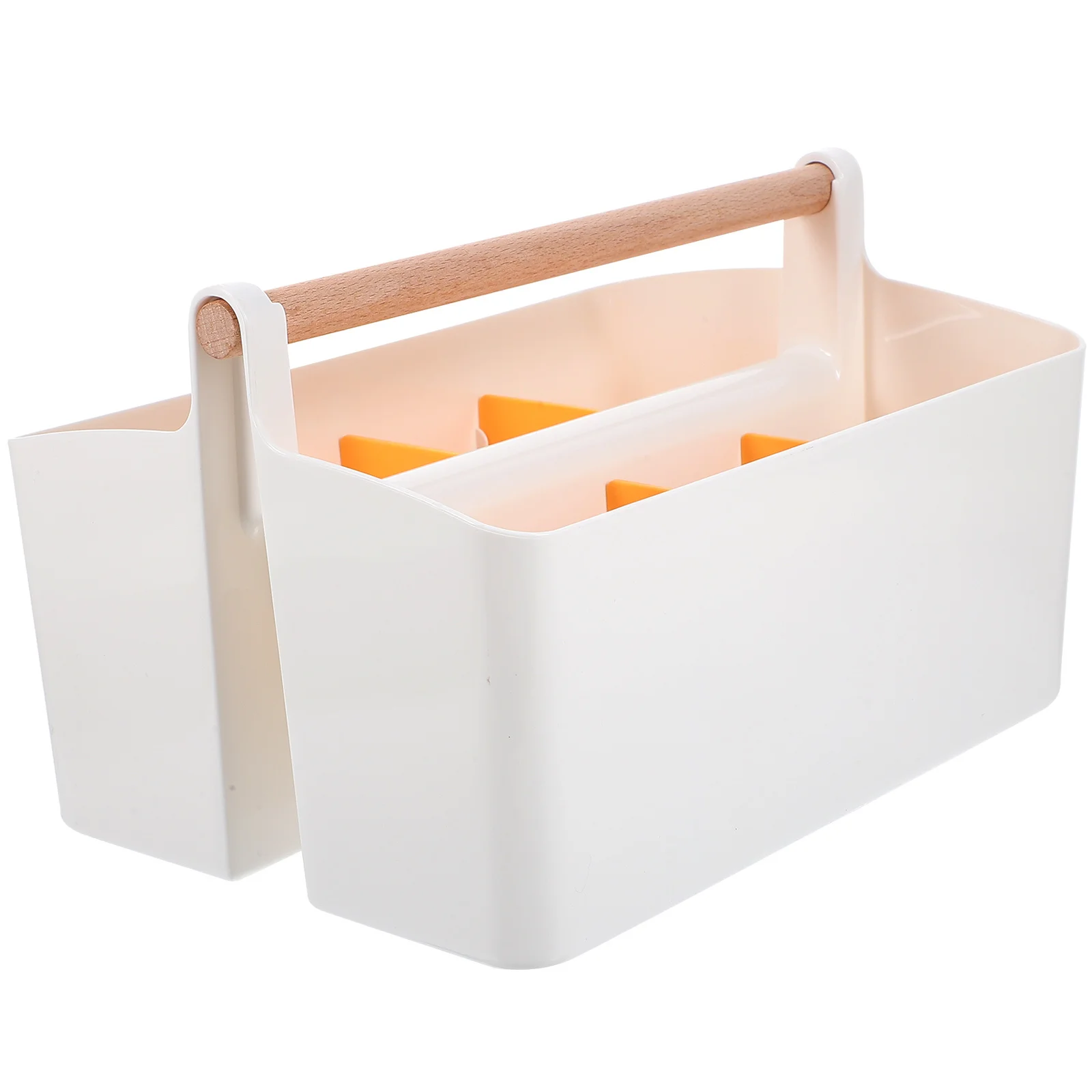 

Stationery Organizer Box Multi-Compartment Desktop Storage Case For Pens Brushes Makeup Vanity Office Home Table Organizer