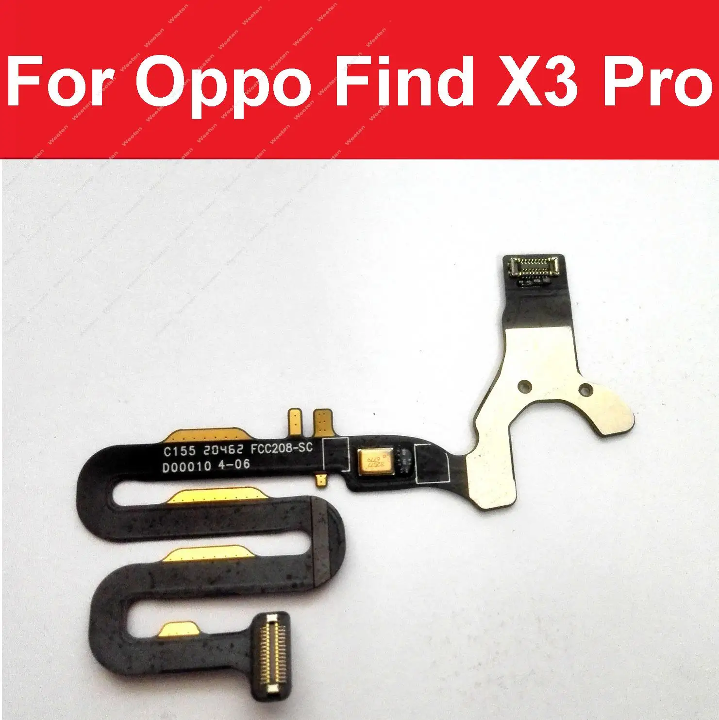 FlashLight Sensor Flex For OPPO Find X X2 X3 X5 X6 Pro Ambient Proximity Flashlight Microphone Flex Cable Parts