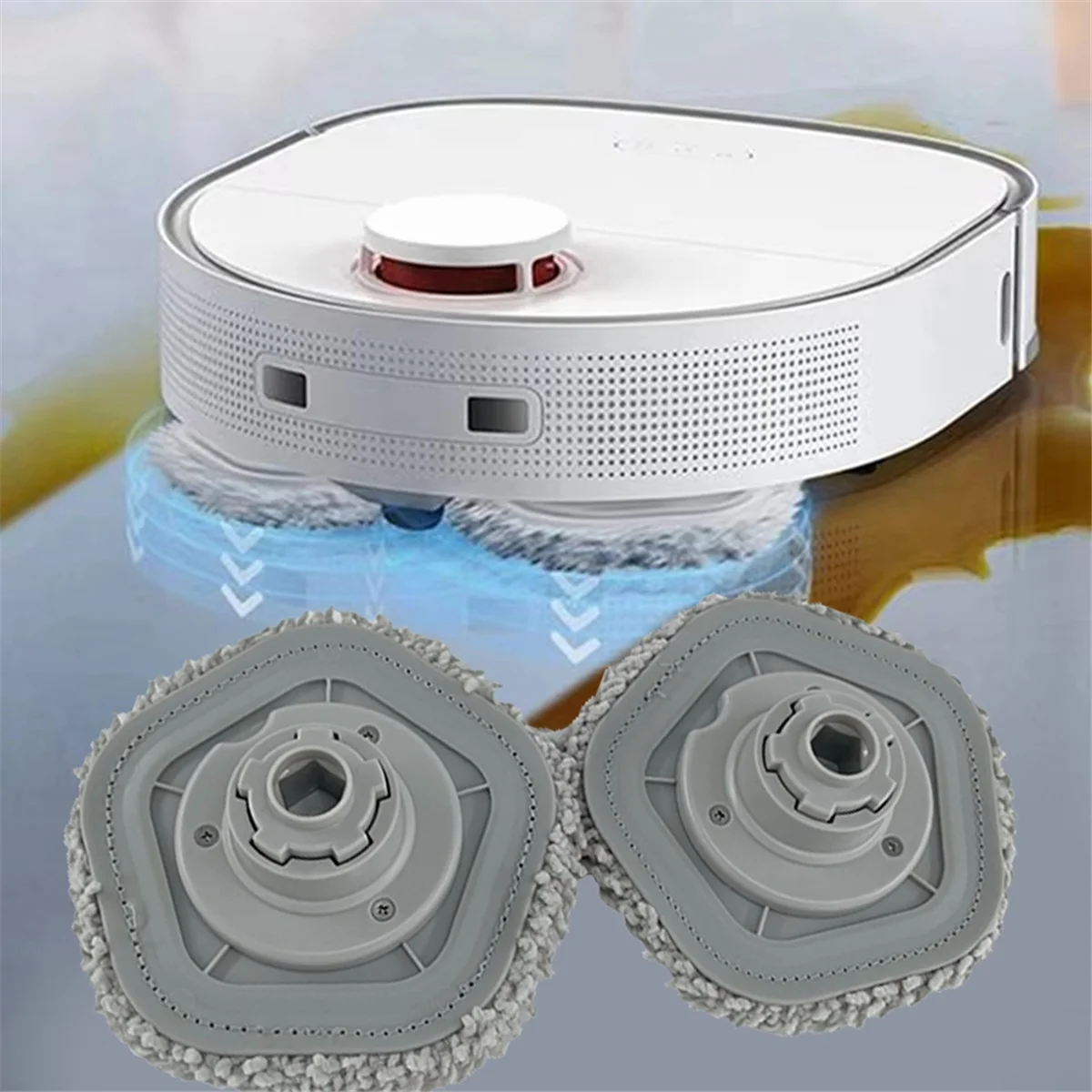 حامل وسادة ممسحة A66T مع قماش ممسحة لـ Dreame Bot W10 /W10 Pro جهاز آلي لتنظيف الأتربة استبدال قاعدة الممسحة