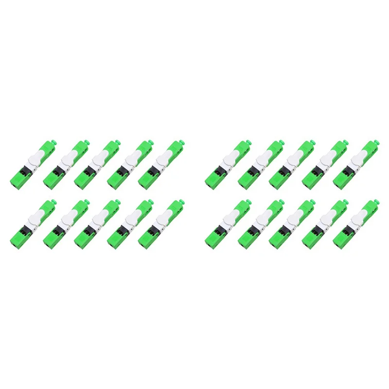 

A64K 20Pcs FTTH ESC250D SC/APC/UPC Single-Mode Fiber Optic Quick Connector FTTH SM Optic Fast Connector