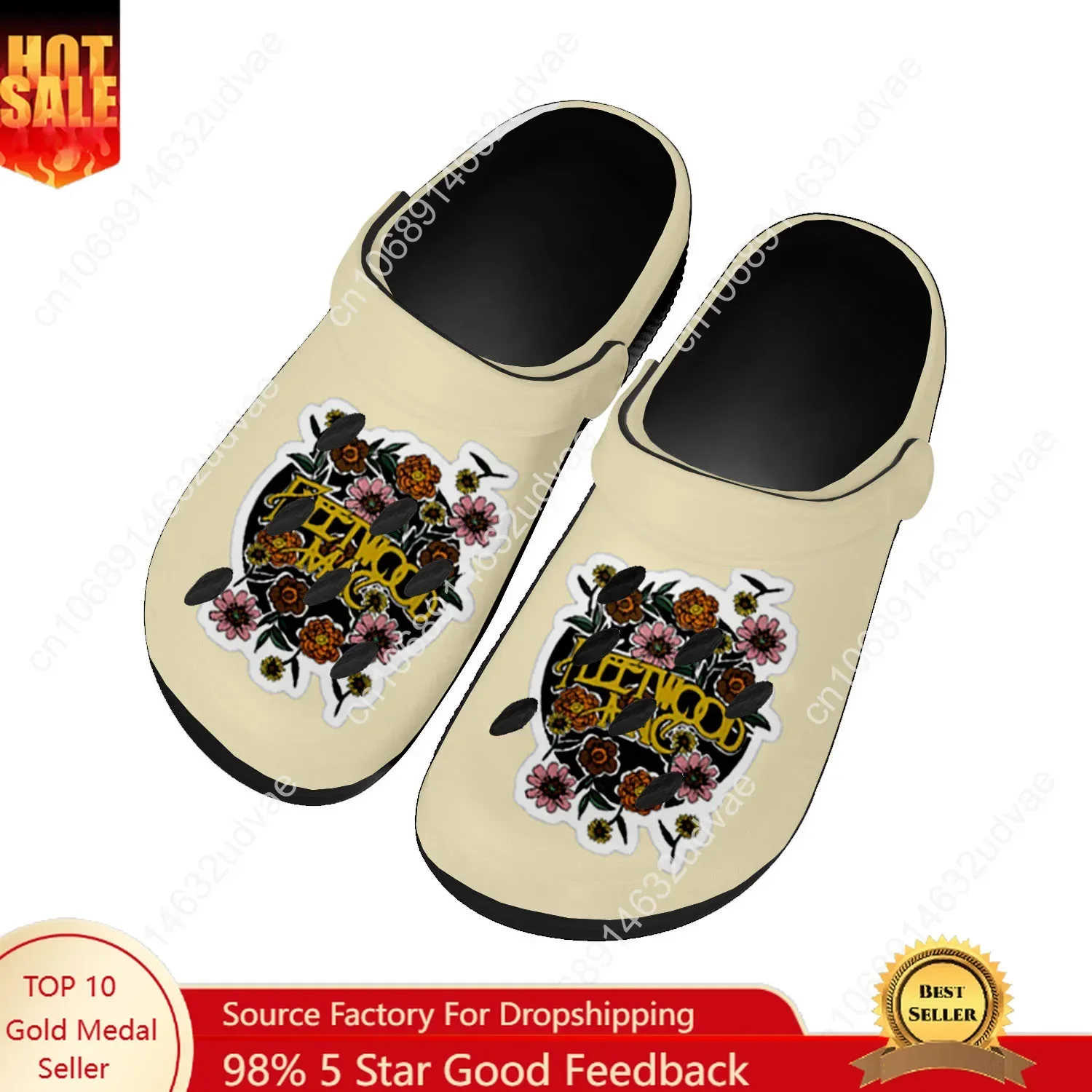 

Fleetwood Mac Water Shoes Mens Womens Non-slip Fashion Home Garden Clogs Customizd Sandals Beach Breathable Hole Slippers