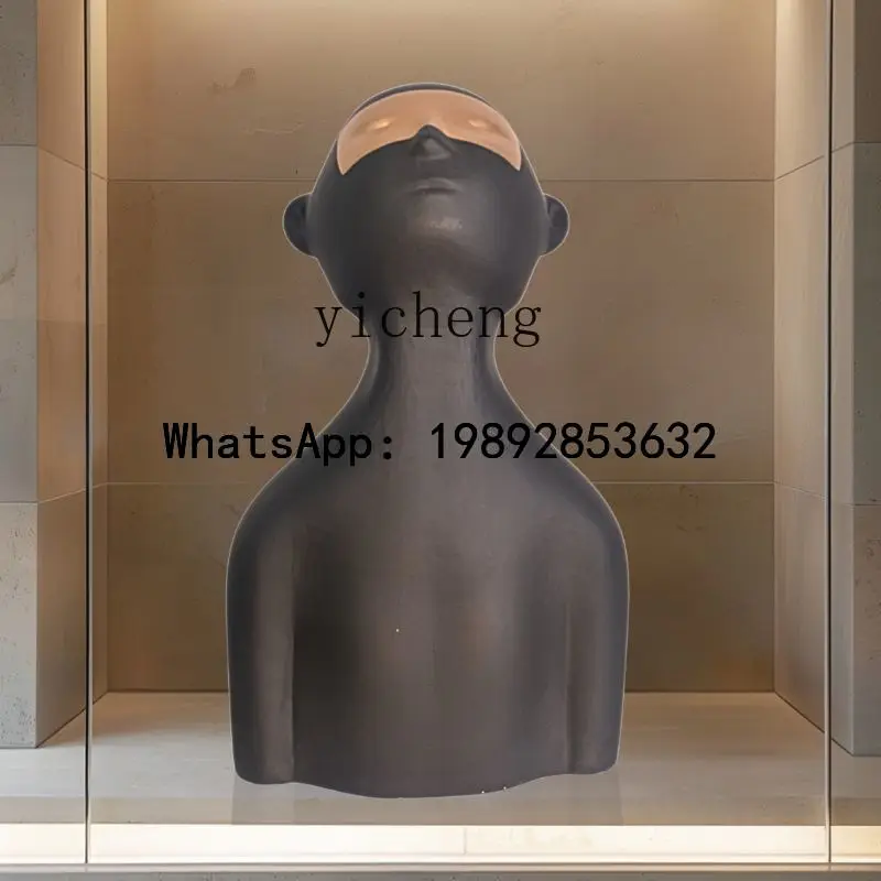 

window display props ornament art floor display stand creative portrait sculpture base