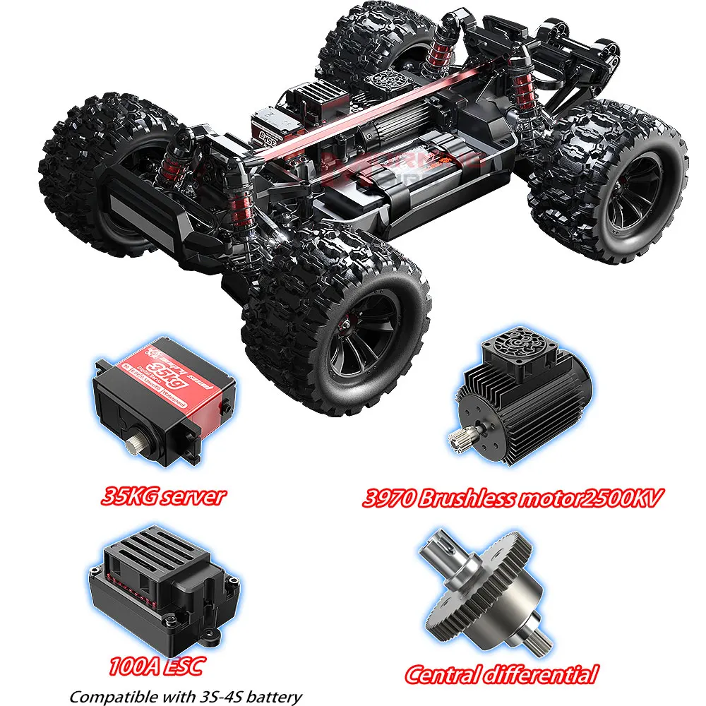 MJX Hyper Go 16208 Updated Version  Brushless 1/16 RC Car 2.4G Remote Control 4WD Offroad Race  High Speed Electric Hobby Truck