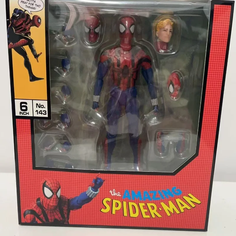 Spider-Man Action Figures Peter Parker Figure Mafex 143 Spider Man Ben Reilly Disponibile Anime Action Collection Modello Giocattoli Regali