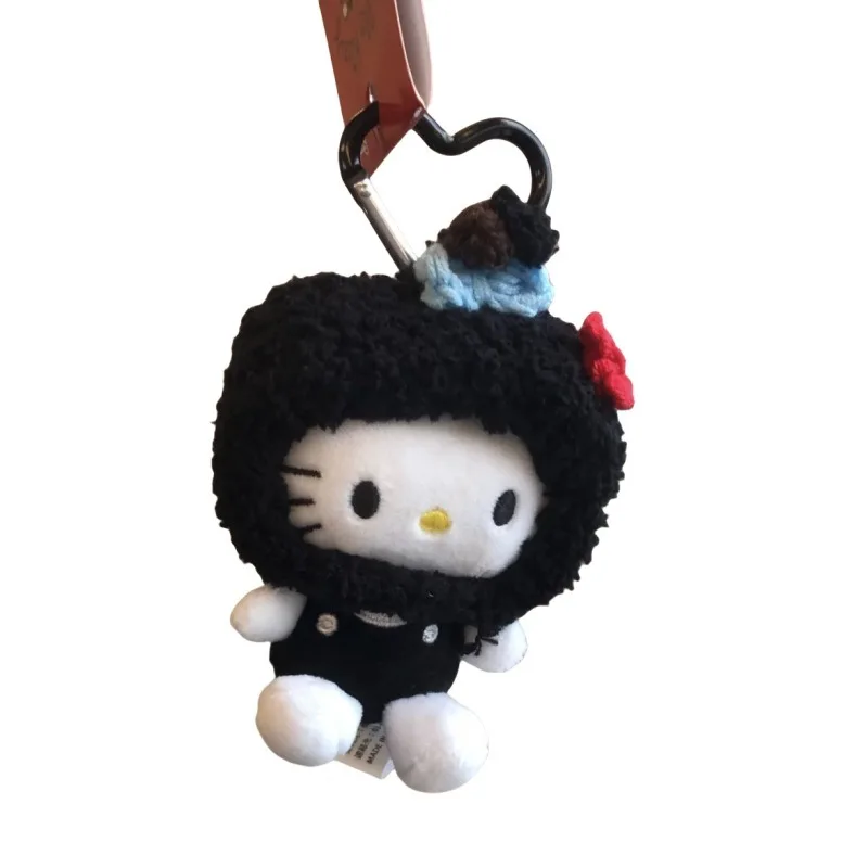 10 cm/3,93 in Hallo Kitty Anime Plüsch Anhänger Cartoon Puppe Rucksack Baumwolle Schlüsselring Zubehör Ornamente Peripheriegeräte Geburtstag Geschenk