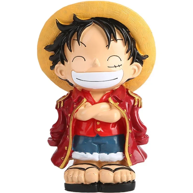 One Piece Luffy Figures Model Piggy Bank Monkey D. Luffy Action Figure Statue Money-box Collection Decoration Savings Tank Gifts