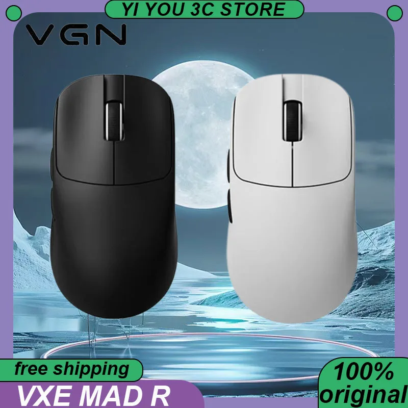 

VXE MAD R MAJOR Wireless Gaming Mouse Dual Mode Lightweight Esports Nordic52840 8K PAW3950 Custom Office Mice PC Accessories