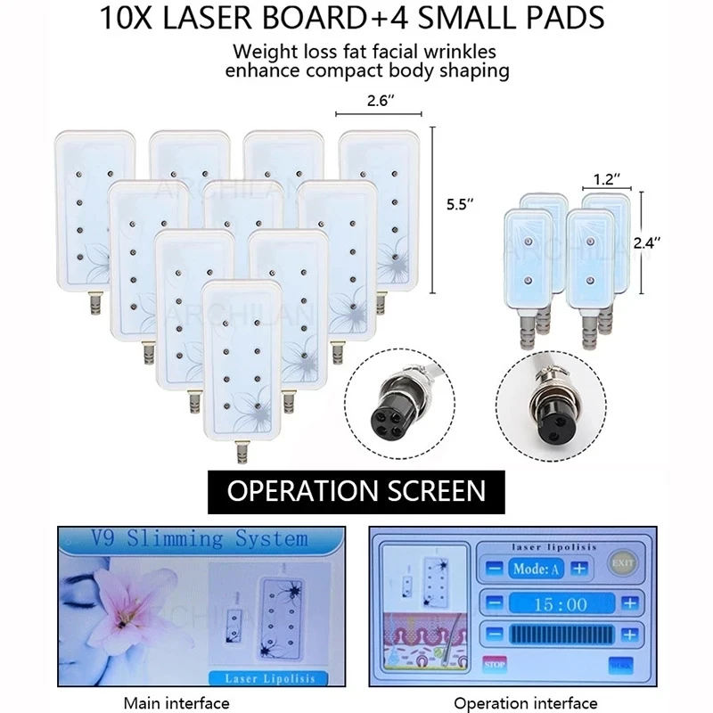 المهنية ديود Lipolaser التخسيس آلة ليبو 14 المجاذيف 650nm حرق الدهون مزيل تشكيل الجسم جهاز فقدان الوزن