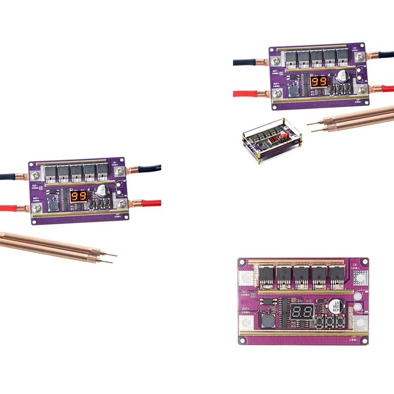 Imagem -05 - Placa de Controle de Soldagem para Bateria 18650 Mini Máquina de Soldador Kit Faça Você Mesmo 99 Engrenagens de Energia Pontos Ajustáveis