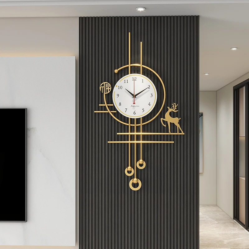 

living room clock creative decorative clock art luxury modern silent simple wall hanging godinnik on the wall Led watch modern