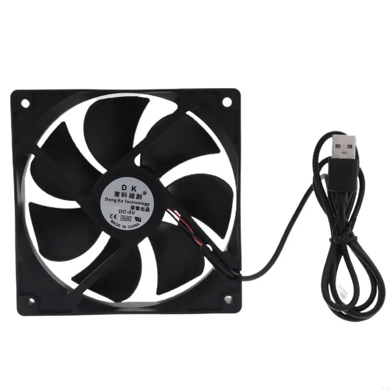 

4X7E 120x120x25mm CPU Cooling Fan for DC 5V 2pin Silent Cooling Fan CPU Cooler Chassis Radiator for Desktop Computer 1500RPM