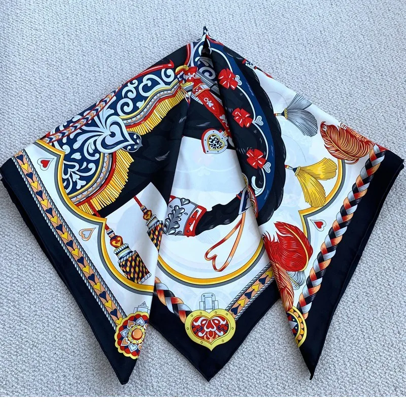 Fashion Prints 100% Silk Scarf Neckerchief Square 35\