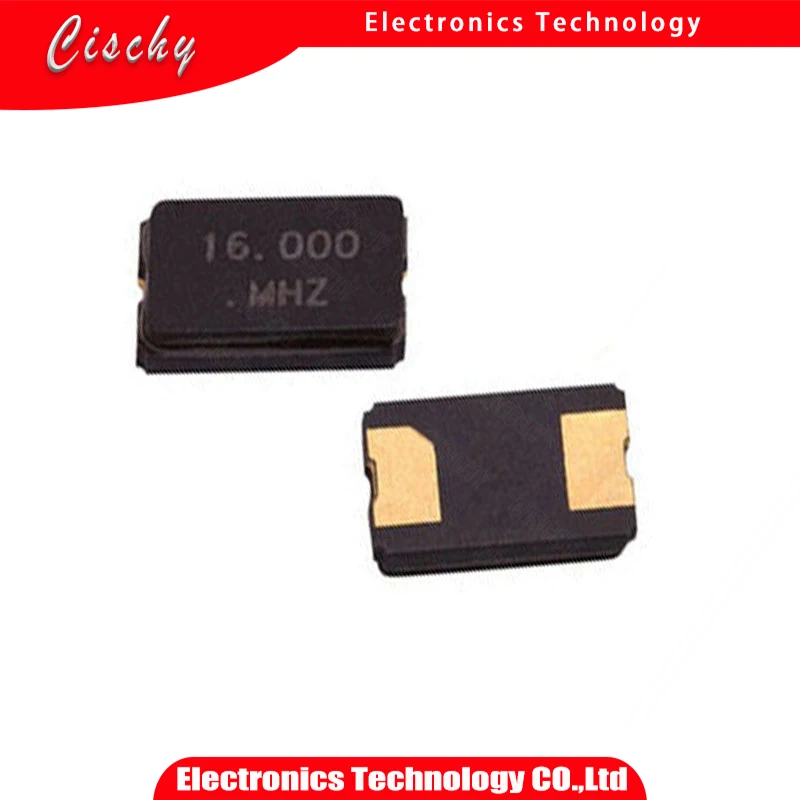 10PCS 16MHZ 16M 16.000mhz SMD Quartz Resonator Crystal 2Pin 5032 Passive Crystal Oscillator