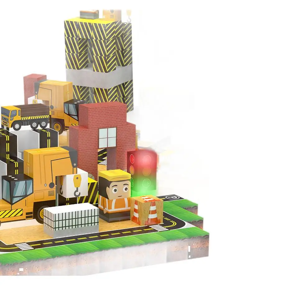 Ensemble de 138 blocs magnétiques, jouets de Construction pour enfants, modèles d'ingénierie de Construction pour garçons et filles, Cubes sensoriels STEM Montessori, cadeaux