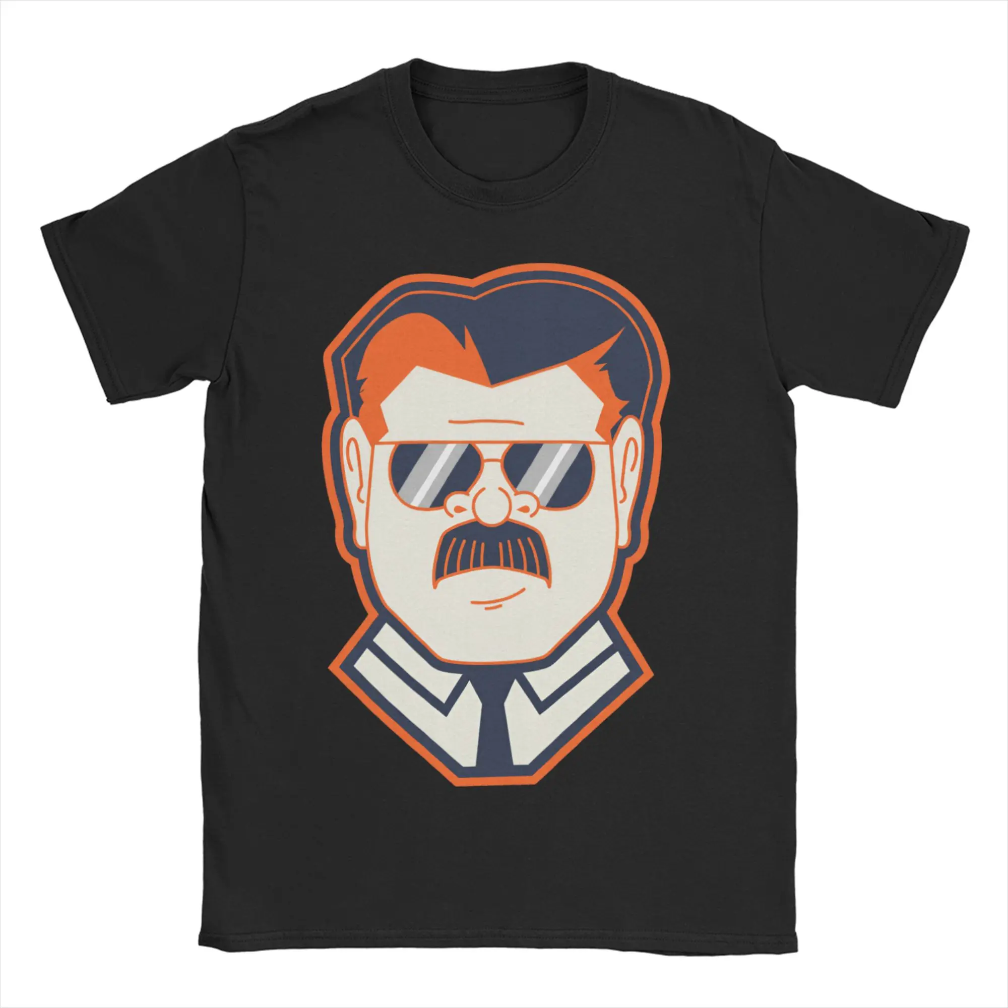 Da-Coach Aviators and Mustache vintage 100149187 T Shirts Men Cotton Funny T-Shirt O Neck  Tee Shirt Short Sleeve Tops Plus Size