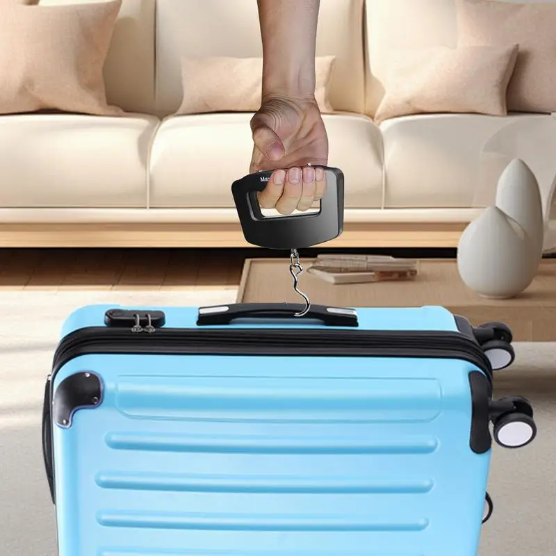 Luggage Weight Scale With Hook 110lb/50kg Digital Fish Scale Travel Scale Portable Smart Scale Battery Powered Suitcase Scale