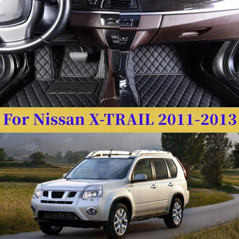 

Custom For Nissan X-TRAIL 20112013Car Foot Pads Protective Pad Auto Floor Mats Automobile Carpet Cover Auto Interior Accessories