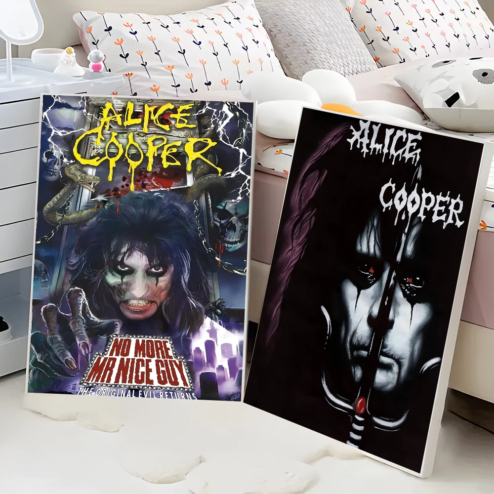 Singer Alice Cooper Classic Vintage Posters Whitepaper Prints Posters Artwork Kawaii Room Decor