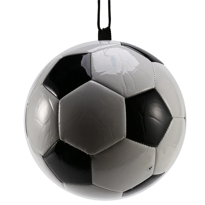 Pelota de entrenamiento de fútbol de B06C-2X, pelota de entrenamiento elástica ajustable con cuerda, tamaño 4, fútbol para entrenar y jugar deportes