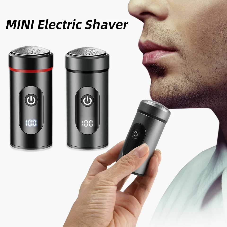 Mini Shaver Portable Electric Shaver Washable Mens Electric Razor Travel Men\'s Shaver Small Razor Pocket Size Wet Dry Use Razor