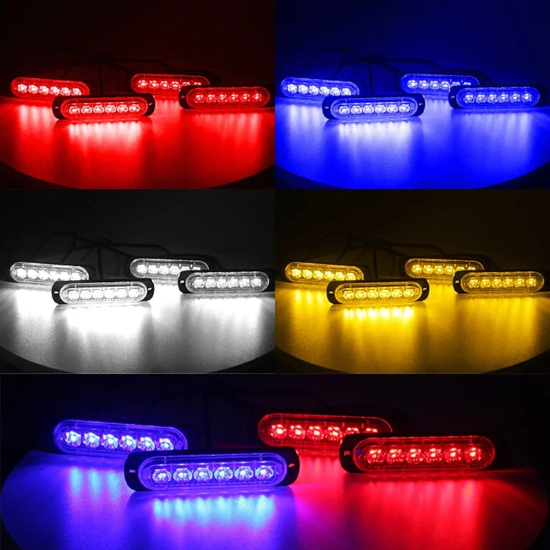 

24 LED Strobe Light Wireless Car Emergency Flashing Light Car LED 12V Trailer Truck Strobos Police Warning Light Auto Diode Lamp