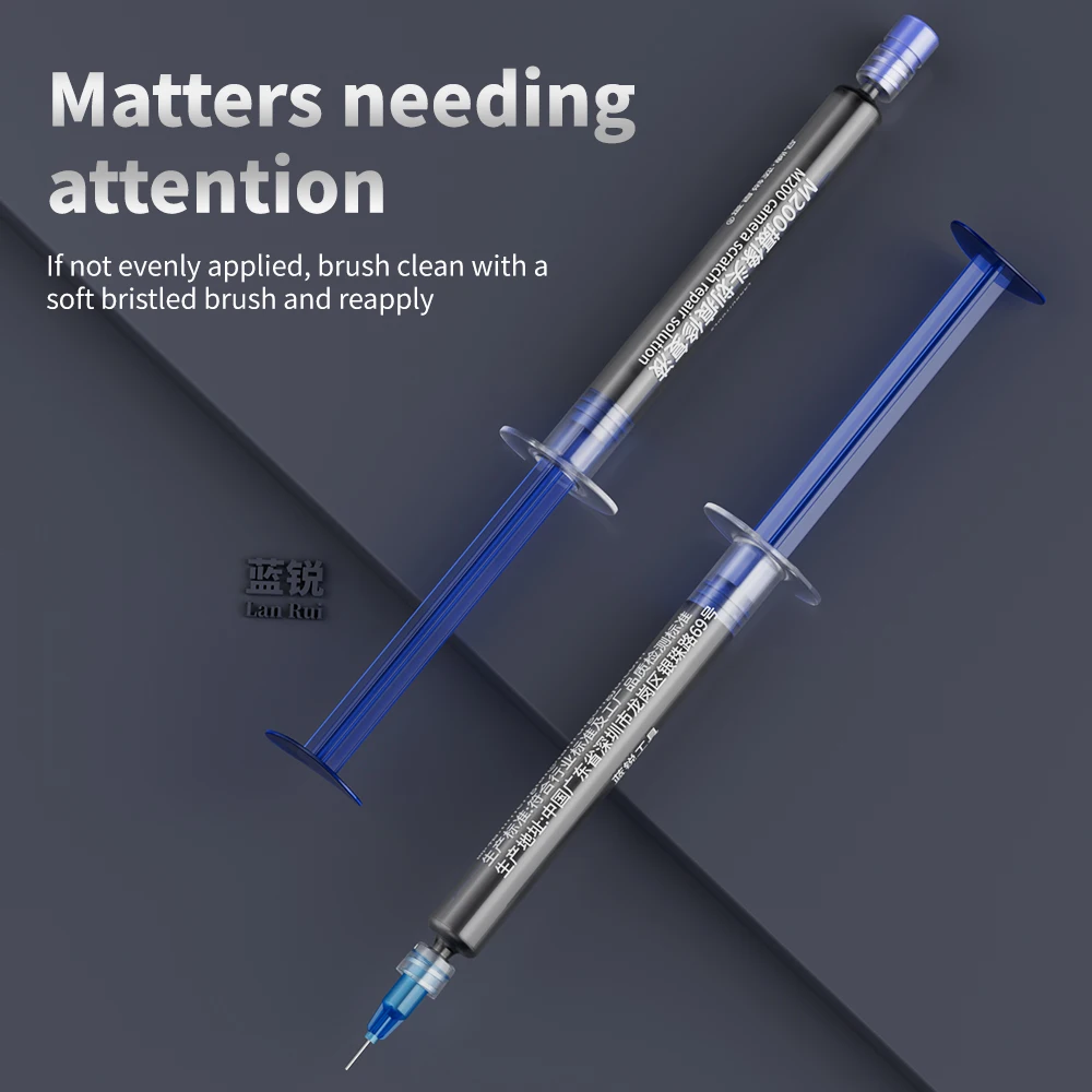 LANRUI M200 3ML Scratch Repair Liquid for Mobile Phone Repair Camera Spots Scratches Stains Corruption Repair Liquid Tool