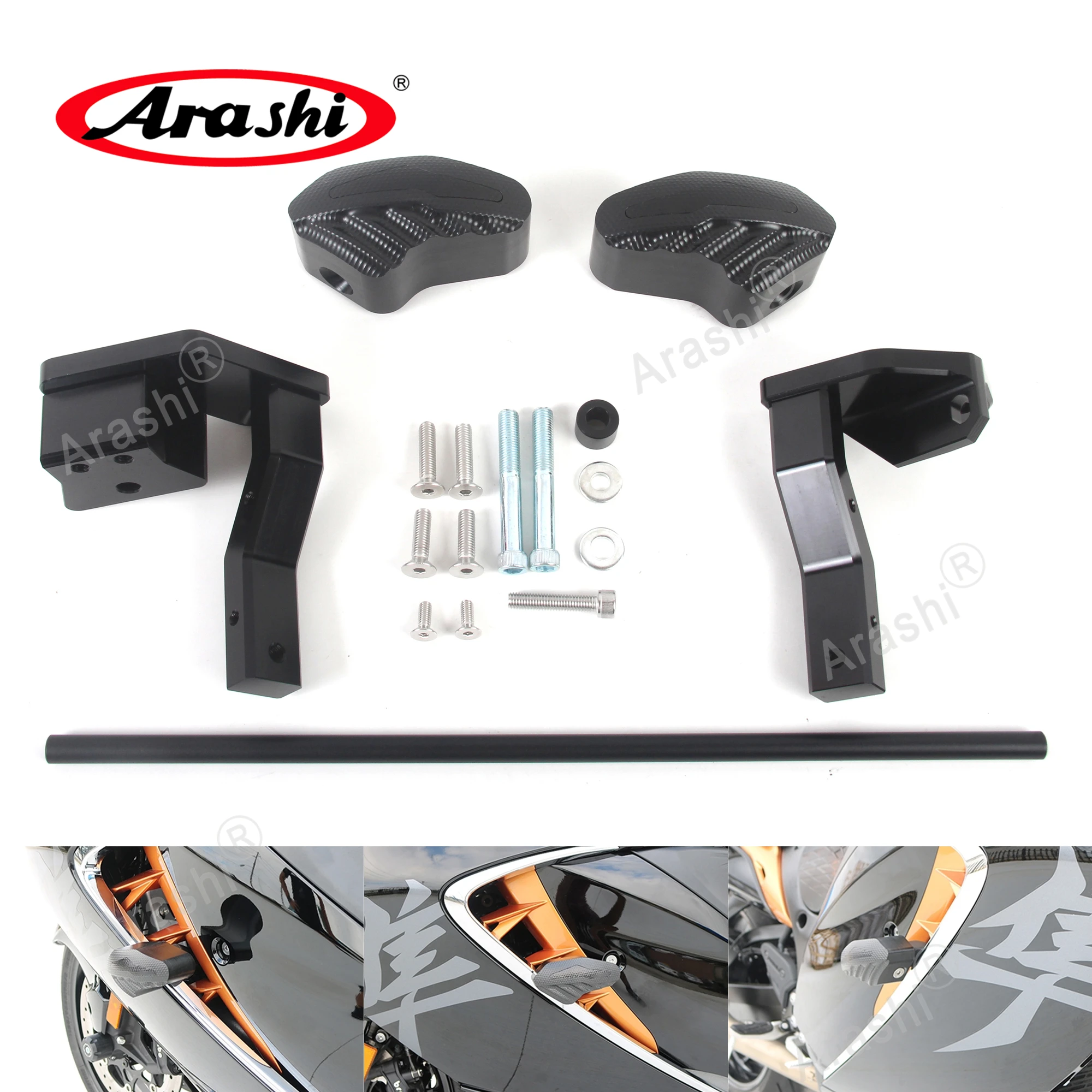 Arashi Engine Protective Cove For SUZUKI Hayabusa GSX1300R GSXR1300 2021 2022 2023 Gen 3 Protector Sliders Stator crash Bumpers