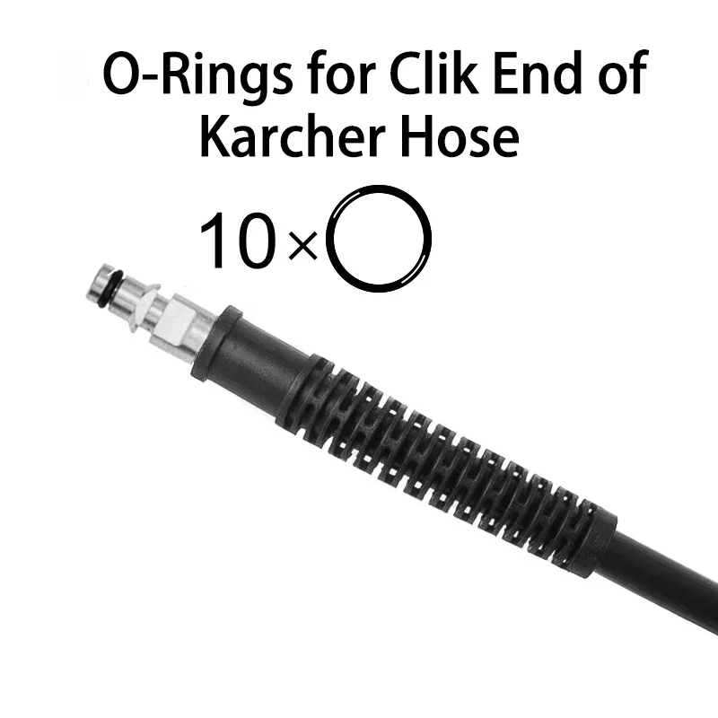 Produktbild von 10 O-Ringe 9x5 Mm Aus Gummi – Passend Für Kärcher K2, K3, K4, K5, K7, K4 Eco, K7 Eco – Hochdruckfest & Leckagesicher