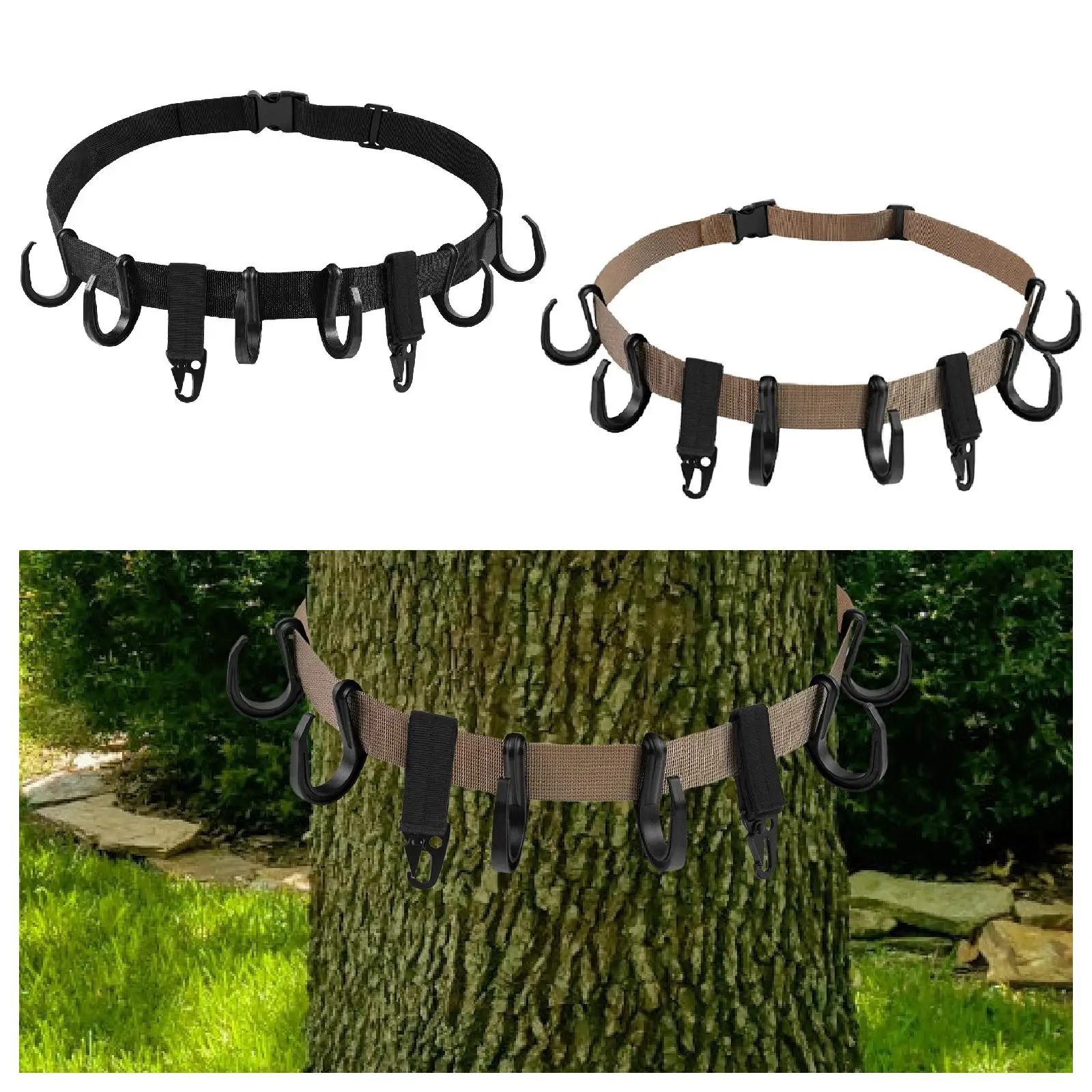 Treestand-Sangle de support d'arbre, cintres d'équipement, pêche, sac à dos de jardin