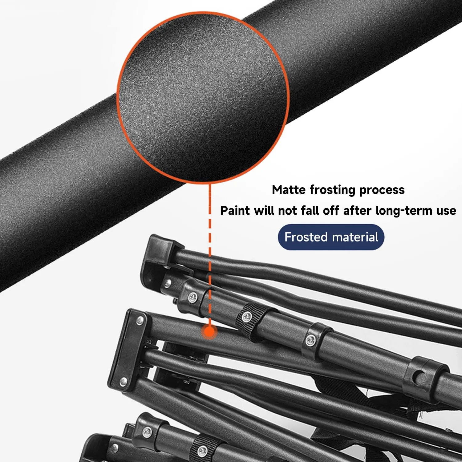 سرير قابل للطي مقاس 190 × 65 سم من قماش أكسفورد خفيف الوزن ومحمول للتخييم مع وسادة للتنزه في الهواء الطلق وحقيبة الظهر والسفر #5