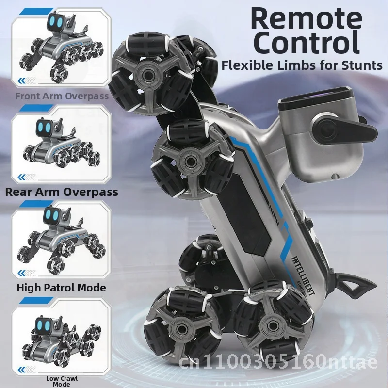 لعبة كلب روبوت ذكية للأطفال - جهاز تحكم عن بعد بثمانية عجلات حيلة ميكانيكية لفتة الكلب التعريفي تشوه التسلق #4