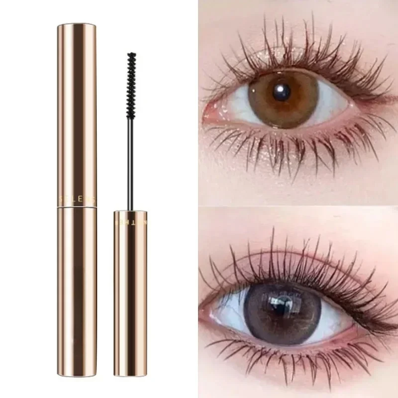 4D Silk Fibre Mascara Curling Thick Ultra-fine Brush Eyelash Extension Black Brown Waterproof Mascara Women Eye Cosmetic Sheglam