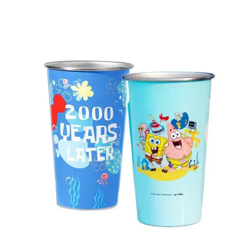 سبونجبوب سكوير كوب ماء متغير اللون ياباني كاواي باتريك ستار والأصدقاء كوب حليب القهوة Ins كارتون أنيمي هدية ﻿