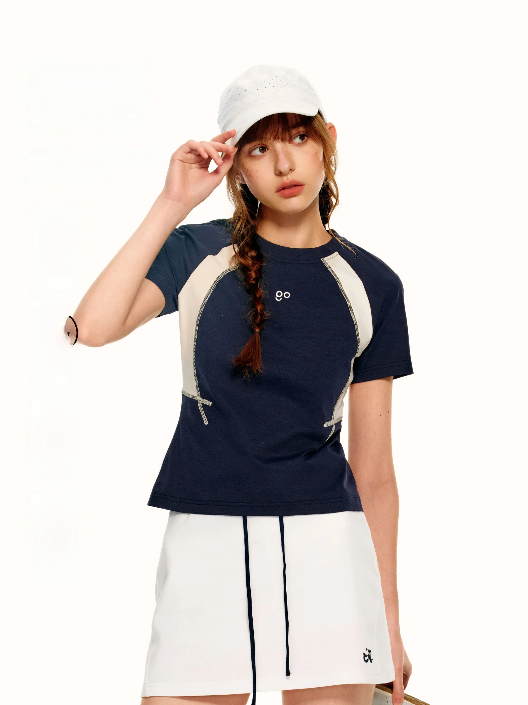 

PSO Brand Women's ort Sve round Ne T-irt Qui Dry Cool Feeling Breathable Sports Top Stand Fit Daily Wear