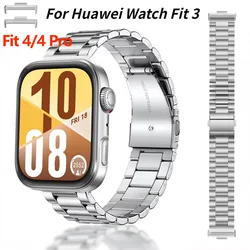 Cinturino in metallo per Huawei Watch Fit 3 Bracciale regolabile per Huawei Watch Fit 3 Smart Watch Accessori in acciaio inossidabile