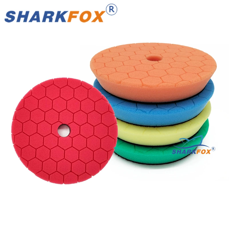 

Sharkfox 5 шт./лот 3 дюйма (80 мм) составные полировальные полировальные подушечки набор режущих подушечек для полировщика автомобиля самоклеящаяся губка для вощения