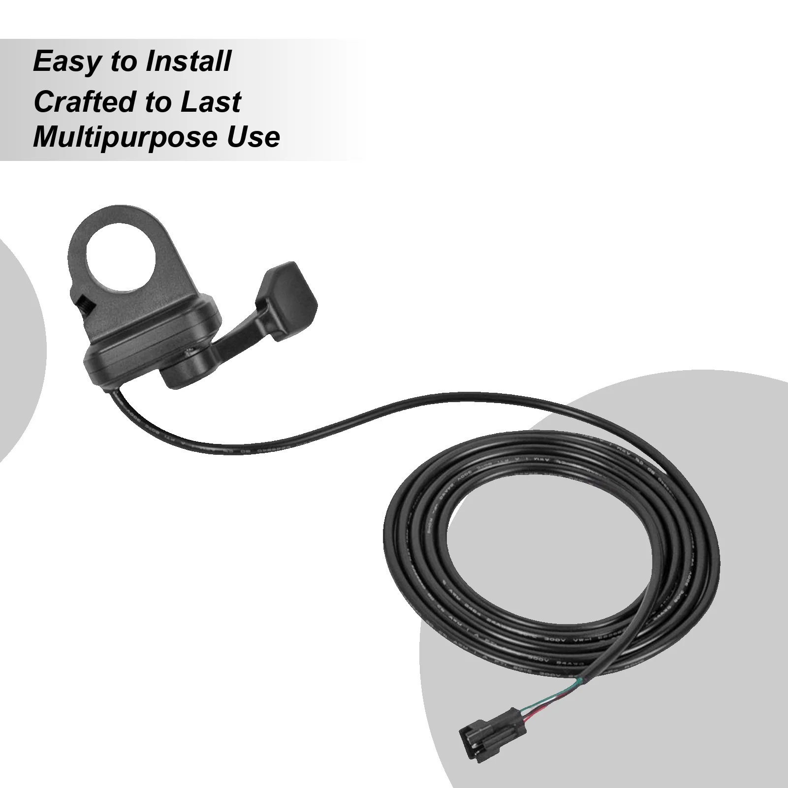 

Дроссельная заслонка для скутера, эргономичный 3-контактный контроллер, дроссельная заслонка для электрического скутера для ATV, мотокросса, внедорожного картинга