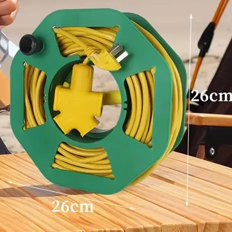 Łatwa w użyciu plastikowa szpula do nawijania; Dysk do przechowywania kabli; Wciągarka do nawijania przewodów; Trwała szpula do żyłki — zdjęcie produktu 3