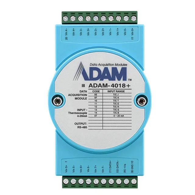 Advantech ADAM-4018+ 8 thermocouple input modules Support 4~20mA