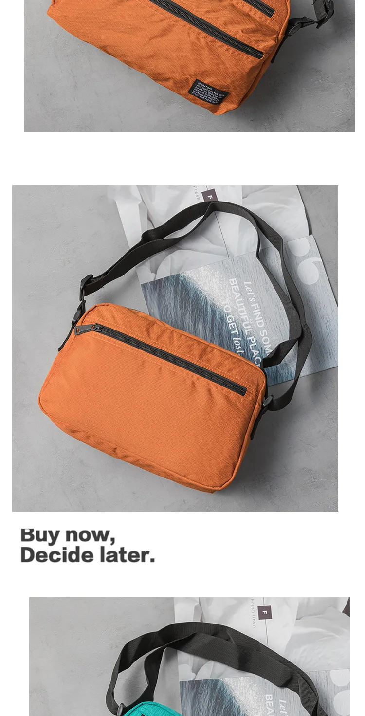 Minimalistische Crossbody-Umhängetasche für Herren, Japanisch Inspirierte Messenger-Tasche, Langlebig Wasserdicht, für Reisen & Täglichen Gebrauch, Unisex – Detail 13