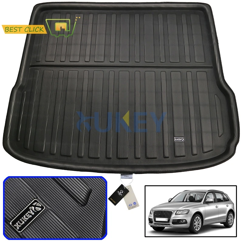 Tapis de Sol en Polymères pour Coffre Arrière, pour AUDI Q5 SQ5 2008-2017, 2010, 2011, 2012, 2013, 2014, 2015, 2016