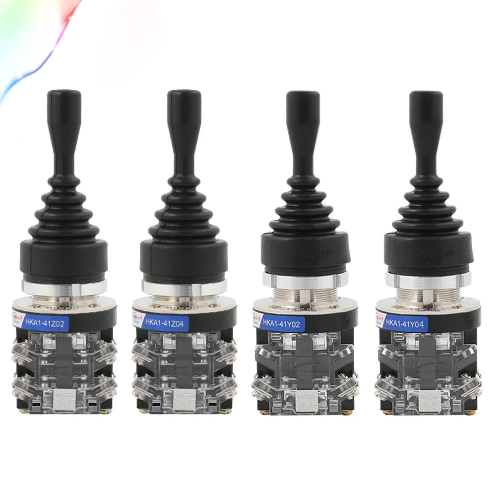 2/4 Directions Momentary/Self-locking Monolever Joystick Switch Transparent Black HKA1-41Z02/41Z04/41Y02/41Y04