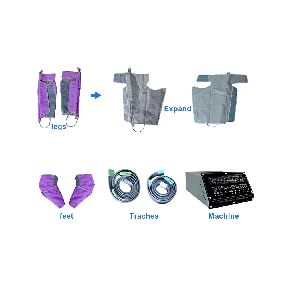 Oem/odm Recovery Boots Health Care Device Air Pressure Foot Leg Massager Air Compression Leg Massager