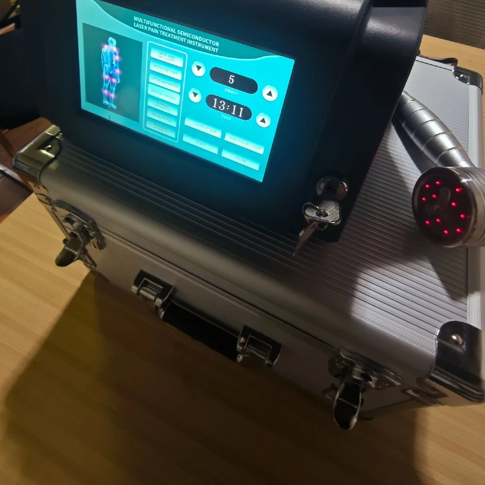 

Dual Wave 1055mW Laser Device for Deep Tissue Comfort, Helps with Stiff Joints in Knees/Hands, Neck Discomfort & Recovery Suppor