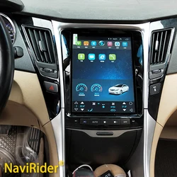 Android13 8+256GB ROM Tesla Screen Car Radio Multimedia Player For Hyundai Sonata 8 YF 2011-2015 Hybrid Video GPS Autoradio 2Din