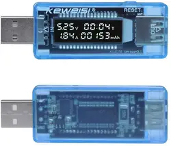 Tester di capacità di tensione di corrente USB Volt rilevamento della tensione di corrente Tester di capacità del caricatore Tester Tester di alimentazione Mobile Test della batteria