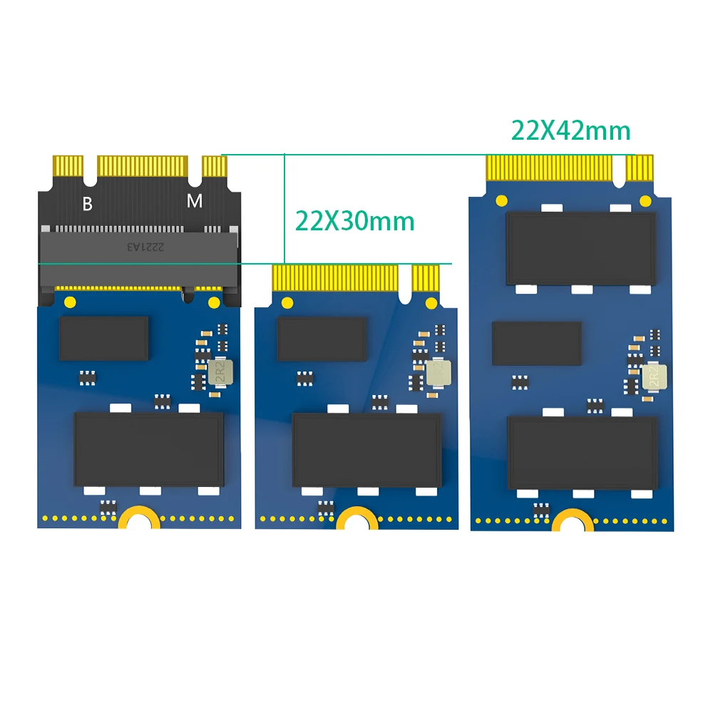 M.2 NVME M-Key B+M 2230 to 2242 Extension Adapter for ThinkPad X270 X280 T470 T480 L480 T580 serials