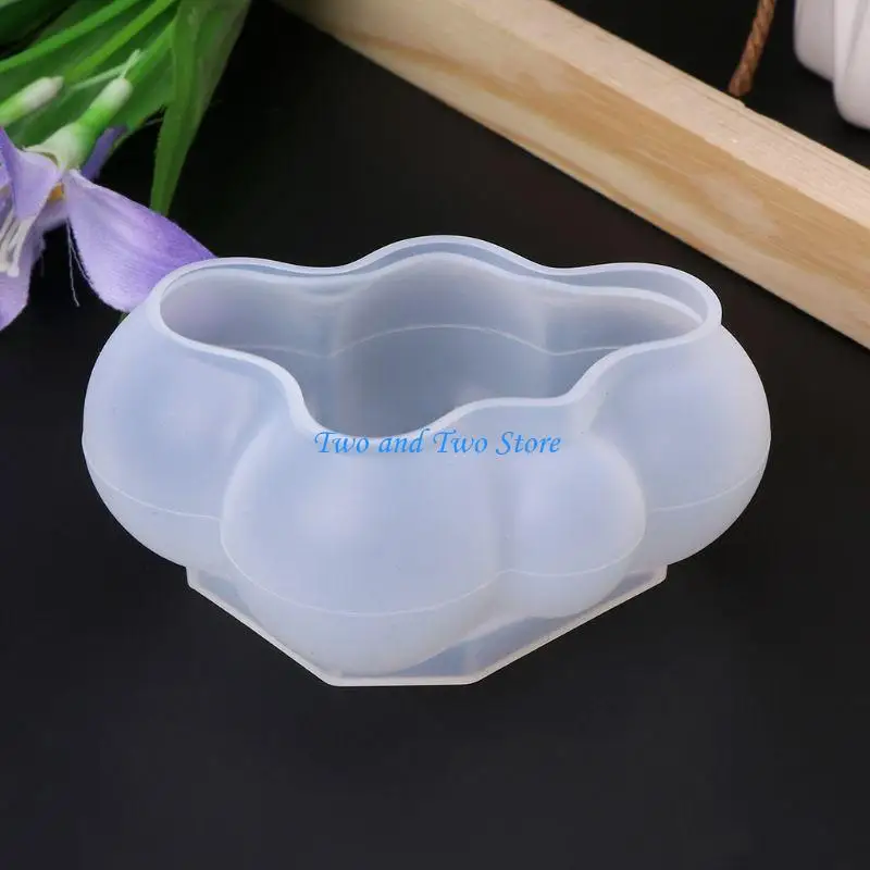 HX6F DIY Epoxy Resin Mold Craft 3D Cloud Silicone Mold Jewelry Making Decoration